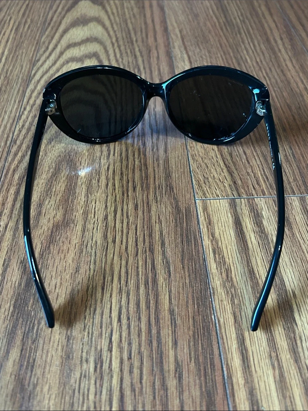 Prada SPR 16S 57-16 1AB-1A1 140 3N Cat-Eye Glossy Sunglasses -
